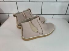 Ecco pale pink leather boots size 32 (13)