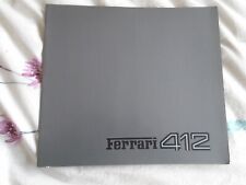 Ferrari 412 brochure 1985