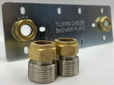 Exposed Shower Plate Fixing Bracket Thermostatic Mixer Bar Valve Wall Kit  K.VIT