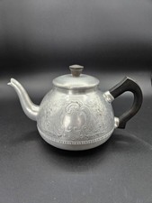 Vintage Swan Brand Aluminum 4 Cup Tea Pot The Carlton Made In England