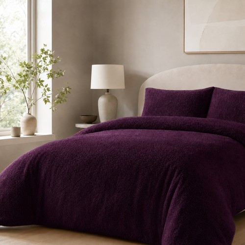 Teddy bear fleece duvet cover - bear,
