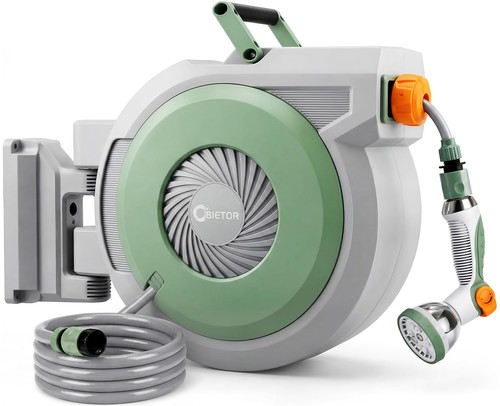 Retractable hose reel wall - hose,