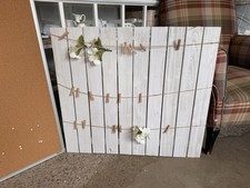 Two Large Wedding Guest Board With Pegs And Pins With Faux Wisteria