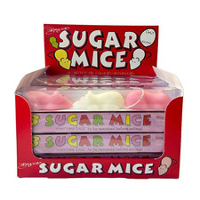 Boynes Sugar Mice Pink & White (One Packet of Three Mice)