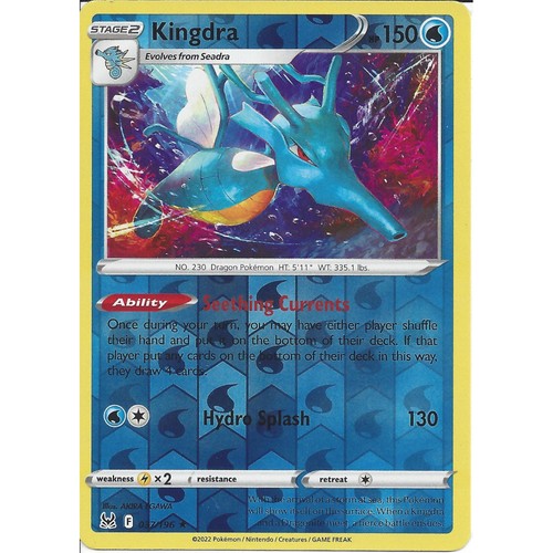 037 196 kingdra rare reverse - 037/196, :