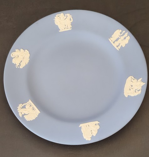 Wedgwood jasperware plate blue - wedgwood,
