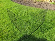 Dog Puppy Pen 8-panels 0.76m high to make pen size 1.2m x 1.2m- Black 