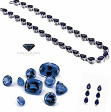 White gold finish Blue