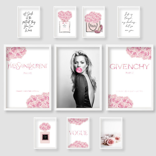 Fashion designer pink flower - pink,