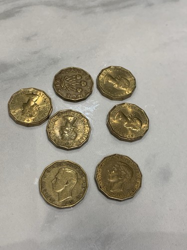 Three pence coins 1937 1967 - pence, 1937-1967