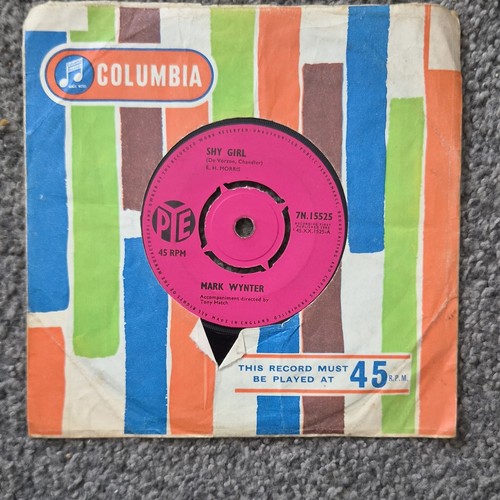 Mark wynter shy - mark, 7"