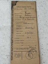 CITROEN 12  1927 CAR LOG BOOK