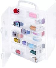 Storage Organiser Box Double-Sided Compartments SMALL BREAK IN LID See Pictures
