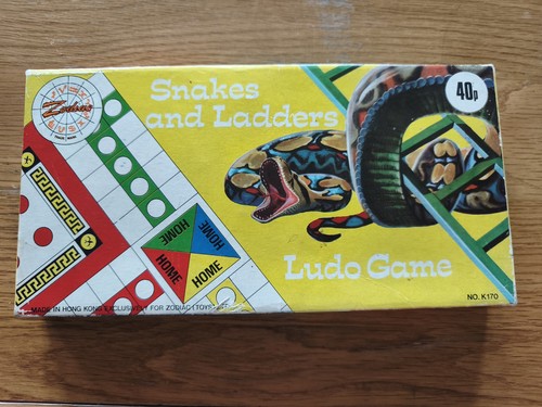 Vintage snakes and ladders - snakes, &