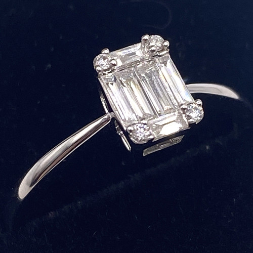 Natural diamond ring - ring, 0.279cts