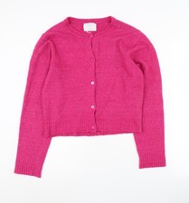 Zara Girls Pink Cardigan, 13-14 Years, Casual Knitwear