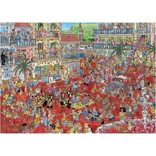 Jumbo Jan Van Haasteren La Tomatina Jigsaw Puzzle 1000 Pieces