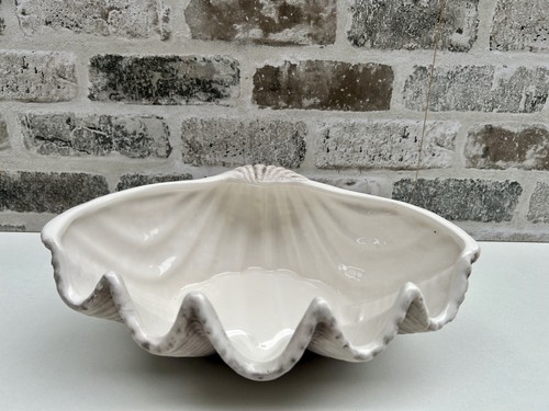 Shell ceramic bowl grey - ceramic,