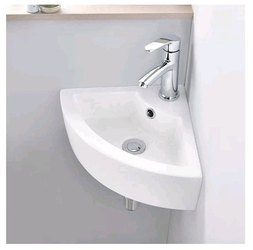 Small corner bathroom - bathroom, sink