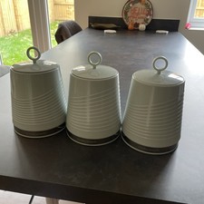 Morphy Richards Dimensions Mint Green Tea Coffee Sugar Canisters