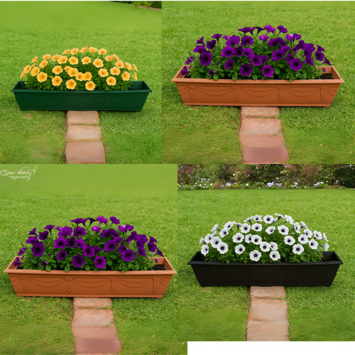 60cm plastic planter trough - plastic,