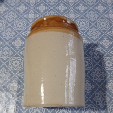 Antique glazed stoneware pot - stoneware,