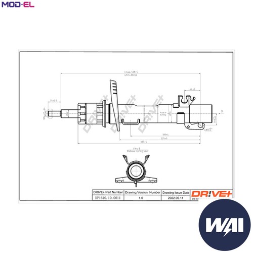 Shock absorber dp1610 - shock,