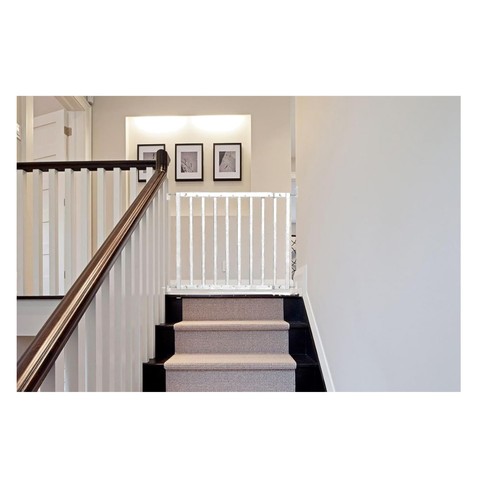 White wooden baby safety - white,
