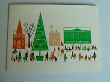 VINTAGE MARKS & SPENCER CHRISTMAS CARD FROM CHAIRMAN  1970s COLLECTIBLE