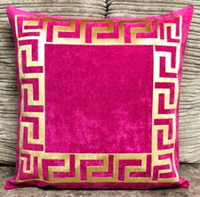 Fuchsia Pink & Gold Greek