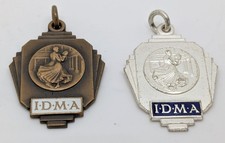 2x Vintage IDMA 1961 Medals International Dancing Masters Association