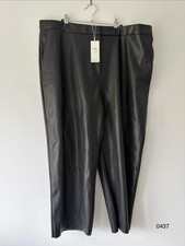 M&S Black Faux Leather