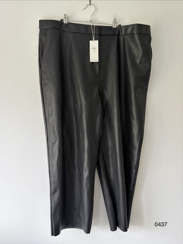 Black faux leather - m&s,