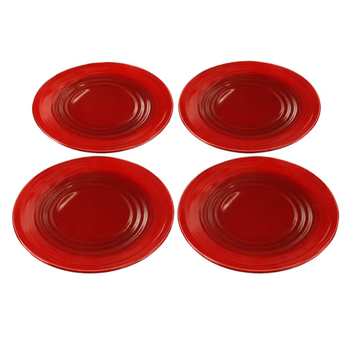 Set red melamine - of,