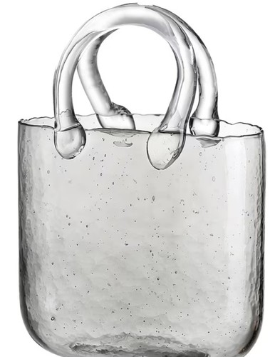Heavy glass handbag - glass,