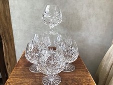 Six Hand Cut Crystal Brandy