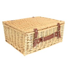 Empty Natural Wicker Hamper