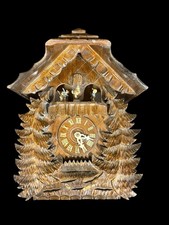 VTG 1990’S M I HUMMEL DANBURY MINT WOOD BAVARIAN CUCKOO CLOCK GERMANY NO WEIGHTS