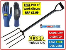 Heavy Duty Stainless Carbon Steel Garden Digging Fork Handle Farmer Lawn 25-55