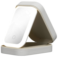 WHITE LED Mirror Portable Travel Make-Up and Skin Care Storage Box Organiser