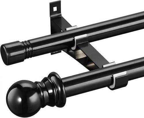 Double curtain pole - double, pole,