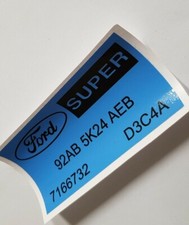 Ford Escort Mk6 RS2000 Exhaust decal sticker