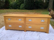 Solid Oak bespoke TV /Media Cabinet