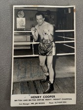 Signed Henry Cooper British
