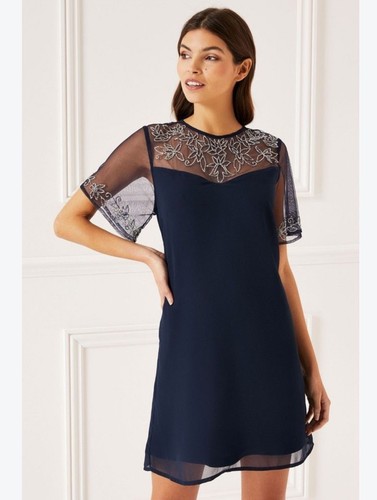 Lipsy embellished navy blue - embellished,
