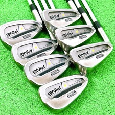PING S58 Iron Set 7pcs 4-PW Steel Yellow Dot Left-Handed