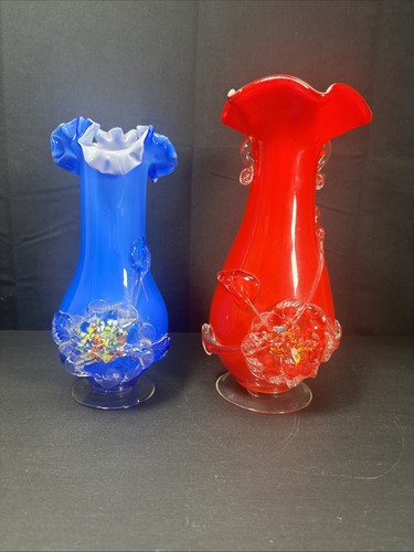 Glass vase murano style - 2,