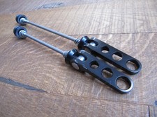 Ringle Ti Stix Holey MTB quick release titanium skewers - Retro