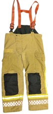 Fire Fighter Trousers Brown Rescue Brigade Uniform Emergency Service Grade B