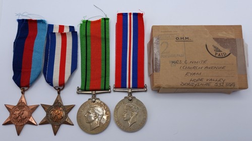 Boxed wwii medal group - medal,